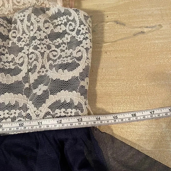 TEEZE Me Juniors Lace Ruffled A-Line Dress. - Picture 6 of 12